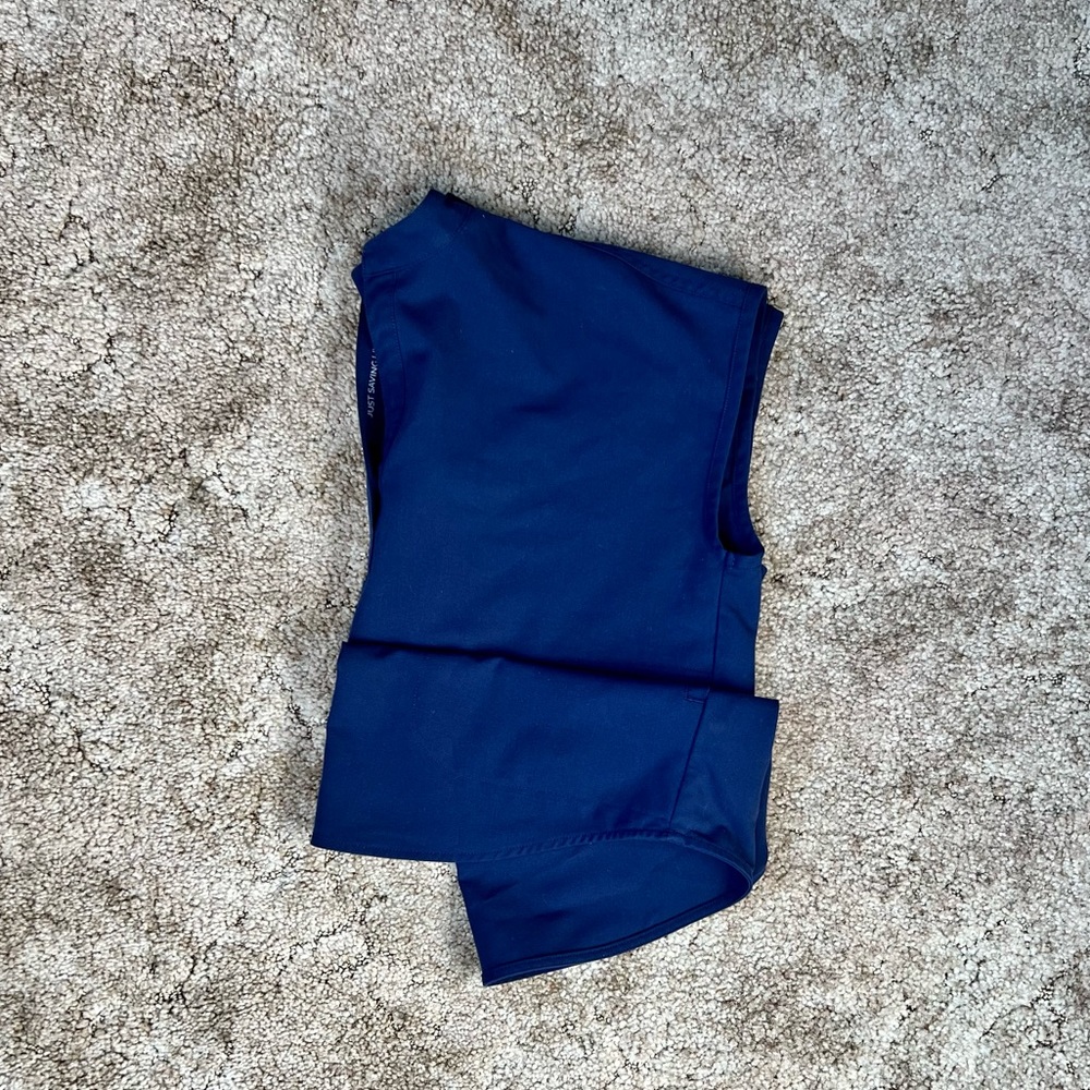 Figs Navy Blue Rafaela Oversized Scrub Top